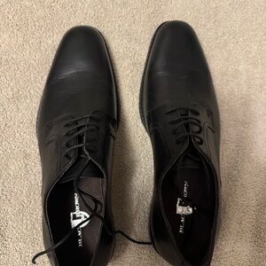 Men's Black Leather Dress Shoes